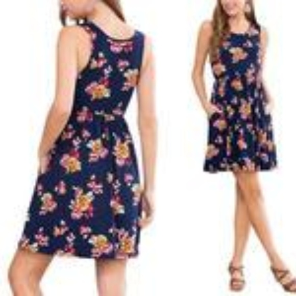 Riah Fashion Dresses & Skirts - Women's Empire Waist Pleated Pocket Dress